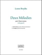 Deux Melodies Vocal Solo & Collections sheet music cover